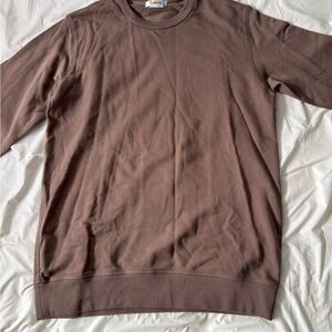 Bronxton Crewneck Sweatshirt Mens XL Brown Cotton Pullover